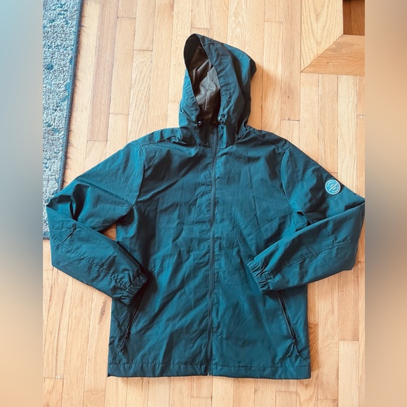 Jack and Jones Size Large Men’s Windbreaker Dark Green Outdoors Trendy Fall - Picture 3 of 8